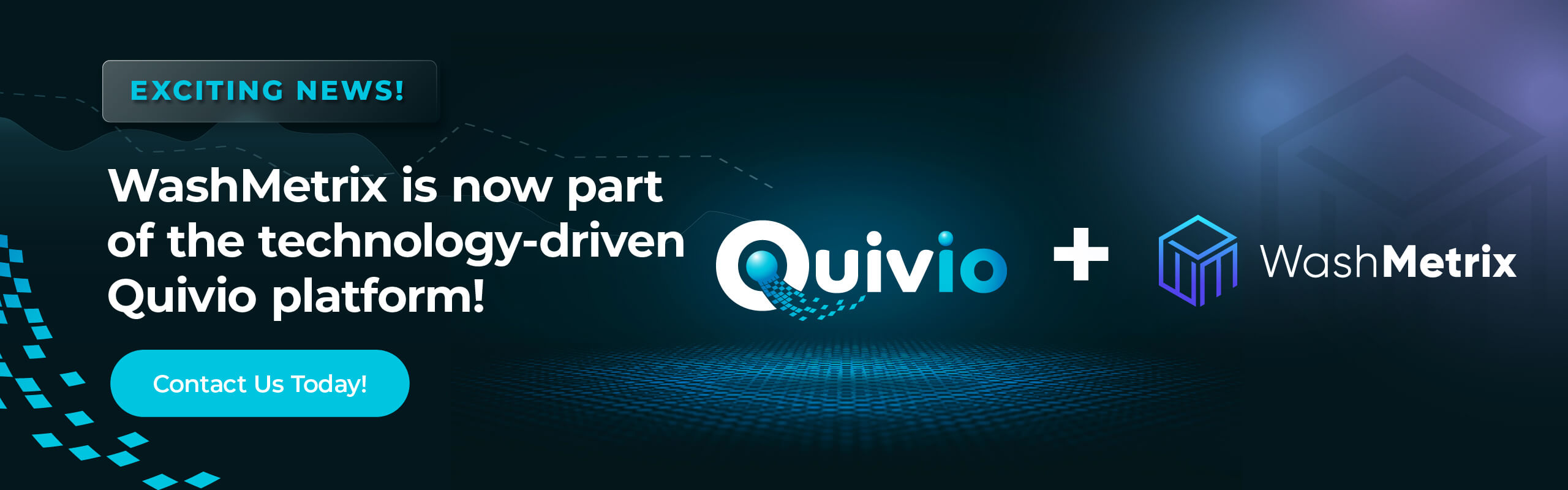 WashMetrix is now part of the technology-driven Quivio platform!